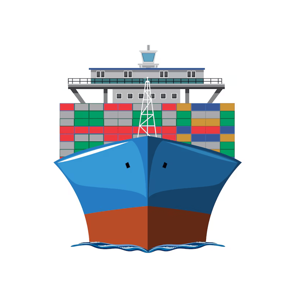 container ship banner