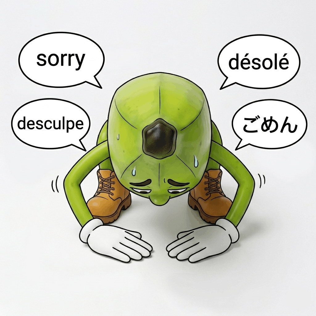 apology 謝罪 compress